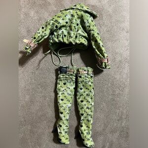 Rainbow High OLIVIA WOODS BARBIE Doll Olive Green Camo Thigh High Boots & Jacket